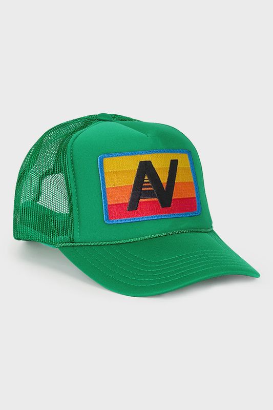 AVIATOR NATION LOGO RAINBOW - LOW RISE TRUCKER HAT