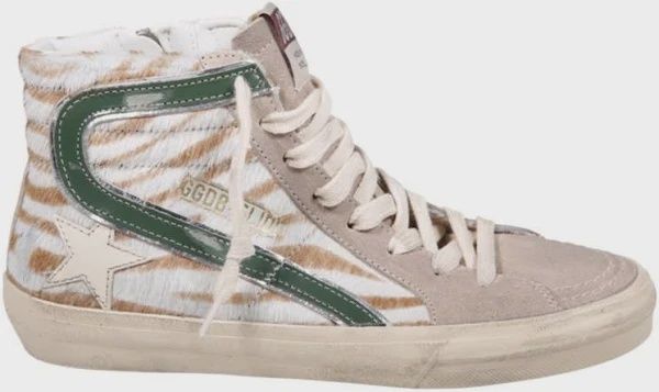 GOLDEN GOOSE CLASSIC HORSY SUEDE TOE LEATHER STAR AND WAVE