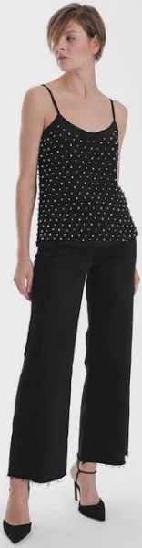 Karina Grimaldi Chloe Beaded Top