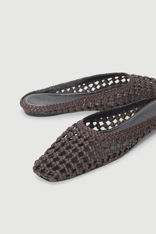 Staud Otto Hand-Knotted Flat Mule