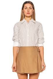 SIMKHAI FRANKIE MINI COMBO SHIRT DRESS