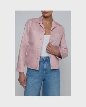 LAGENCE JANELLE SKIM RAW COATED JACKET