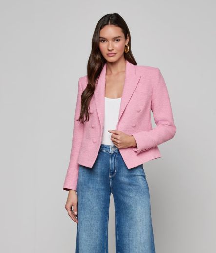 LAGENCE BROOKE DBLBRSTD CROP BLAZER