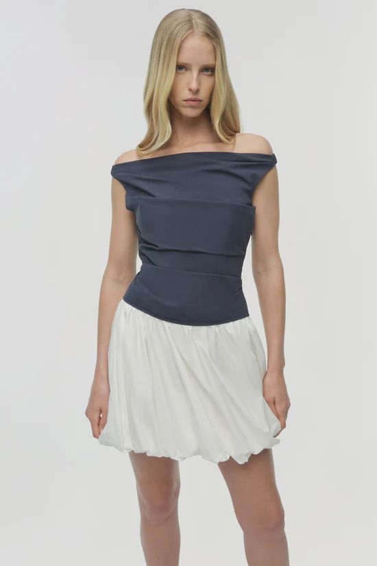 SIMKHAI SALINA BUBBLE MINI DRESS