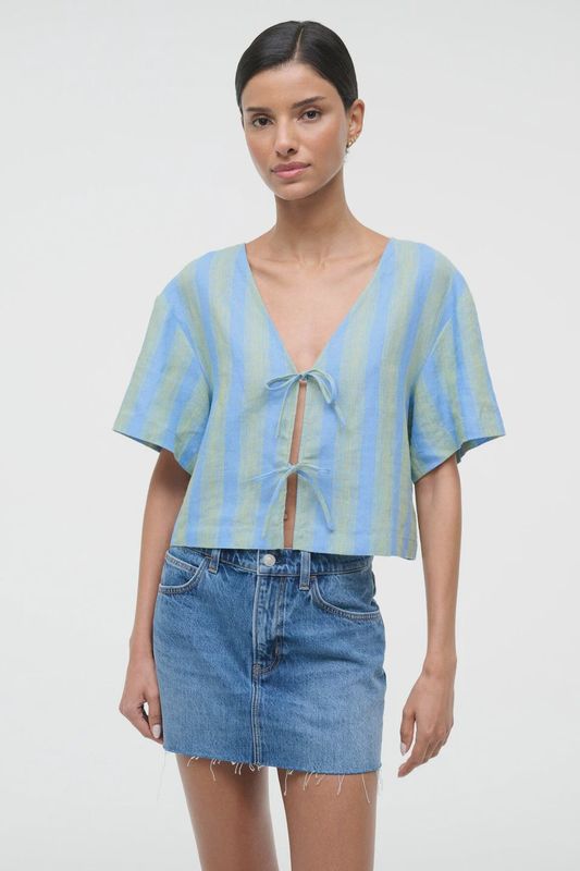 STAUD AVA LINEN TOP