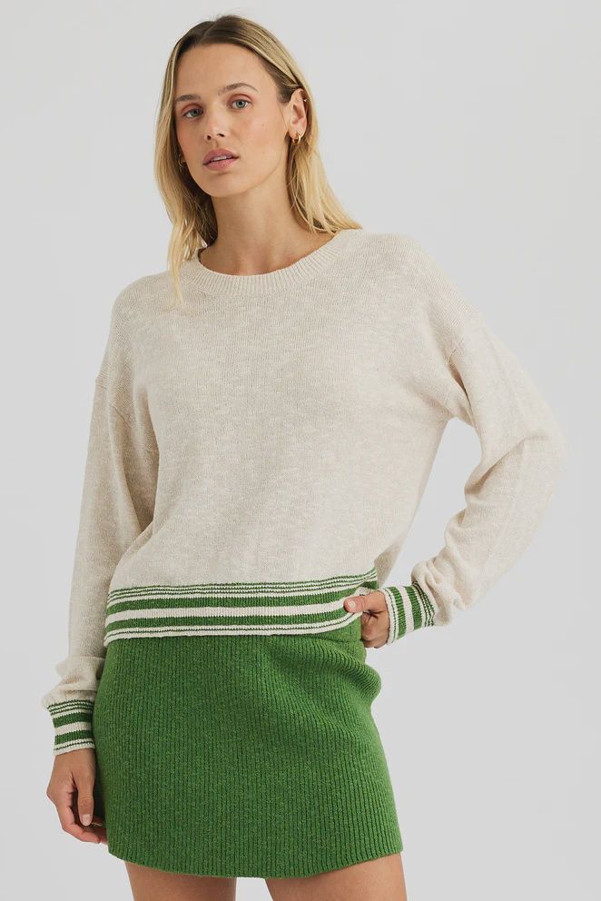 One Grey Day Carrie Crew Neck