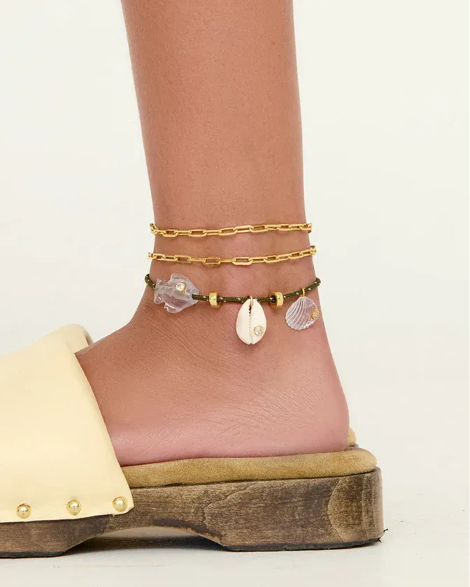 Eliou Reef Anklet Green