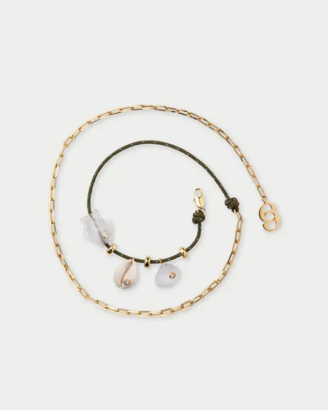 Eliou Reef Anklet Green