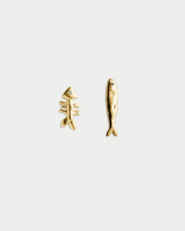 Eliou Sardine and Fishbone Earrings