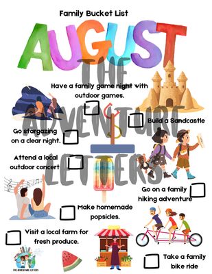 August Family Bucket List: 8 Activities to Grow, Learn, and Laugh Together This Month