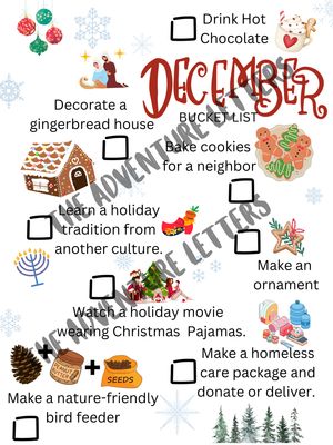 December Family Bucket List December Family Bucket List