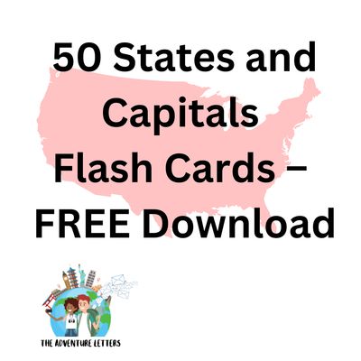 ​50 State Flash Cards – FREE Download