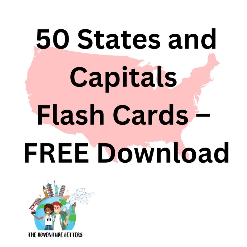 ​50 State Flash Cards – FREE Download