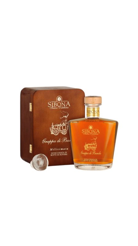 Sibona - Grappa di Barolo Millesimata invecchiata in botti di rovere Astucciata - 2010