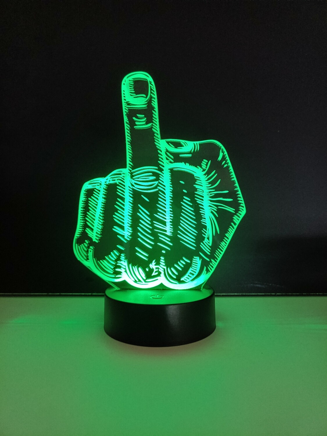 3D LED Lamp - Middelvinger