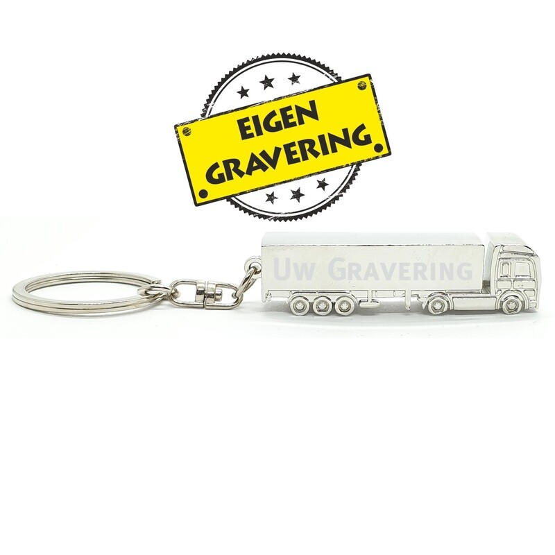Vrachtwagen Sleutelhanger - Eigen Gravering