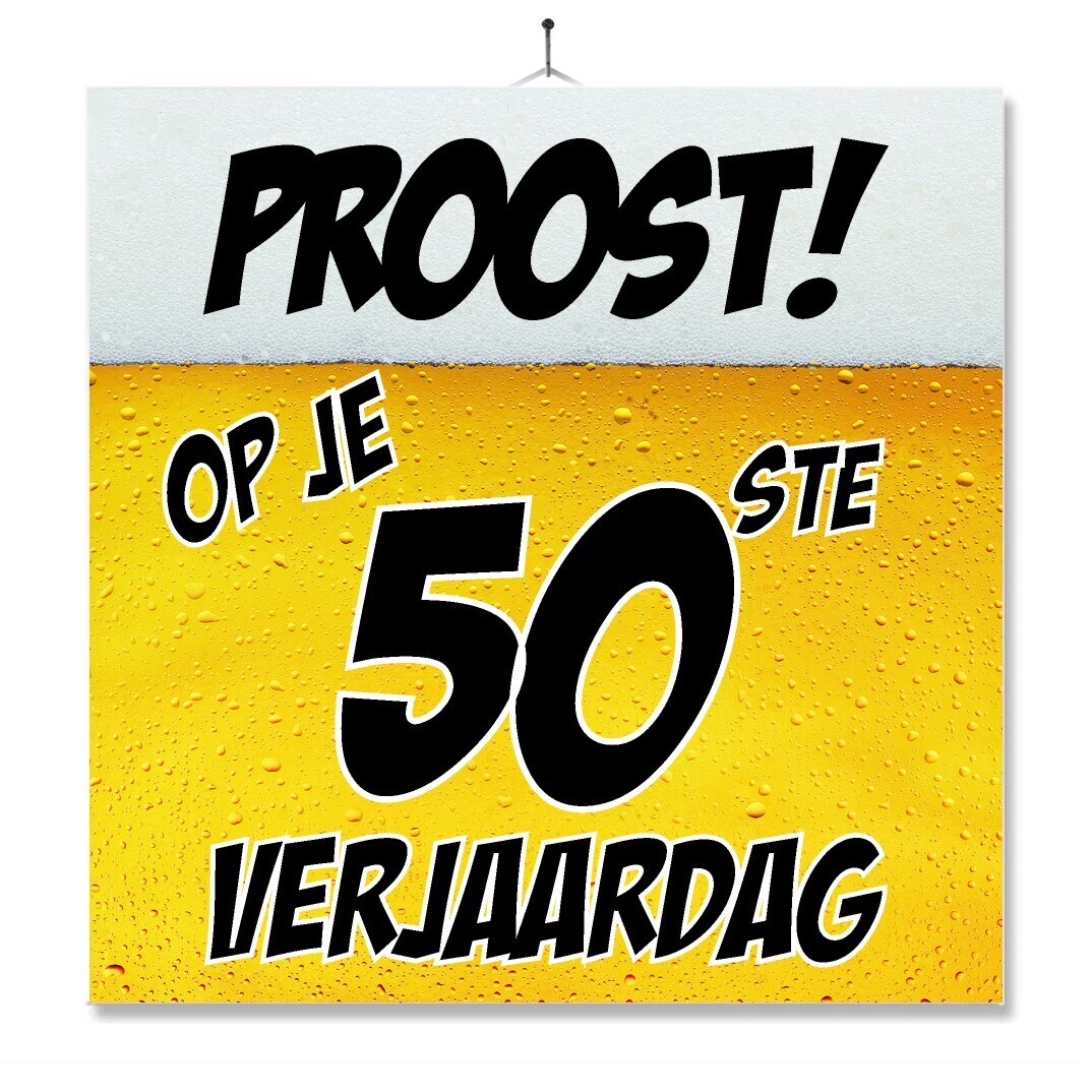Spreuktegel - Proost Op Je Verjaardag - Bier