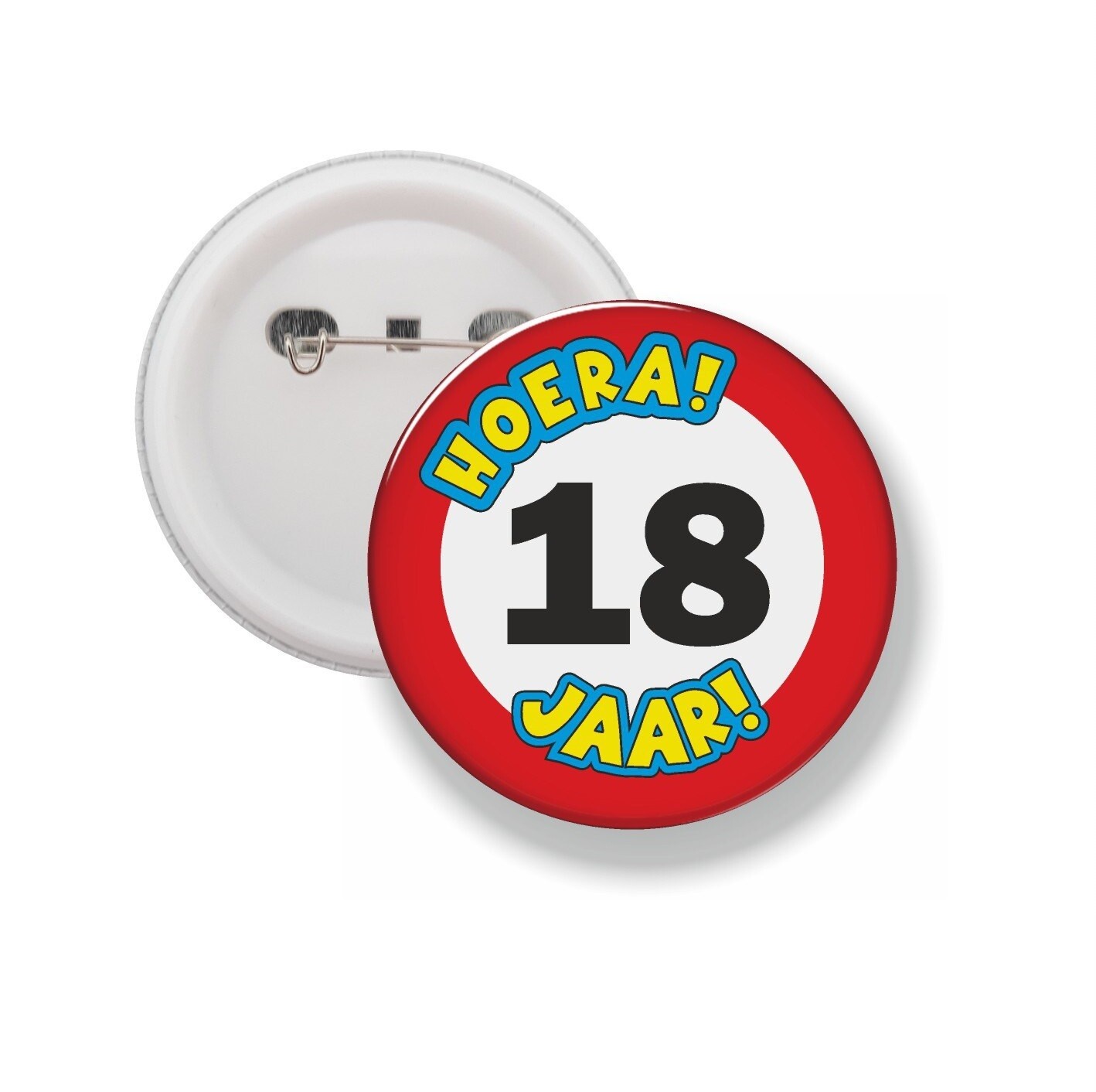 Button Speld - Hoera ... Jaar!