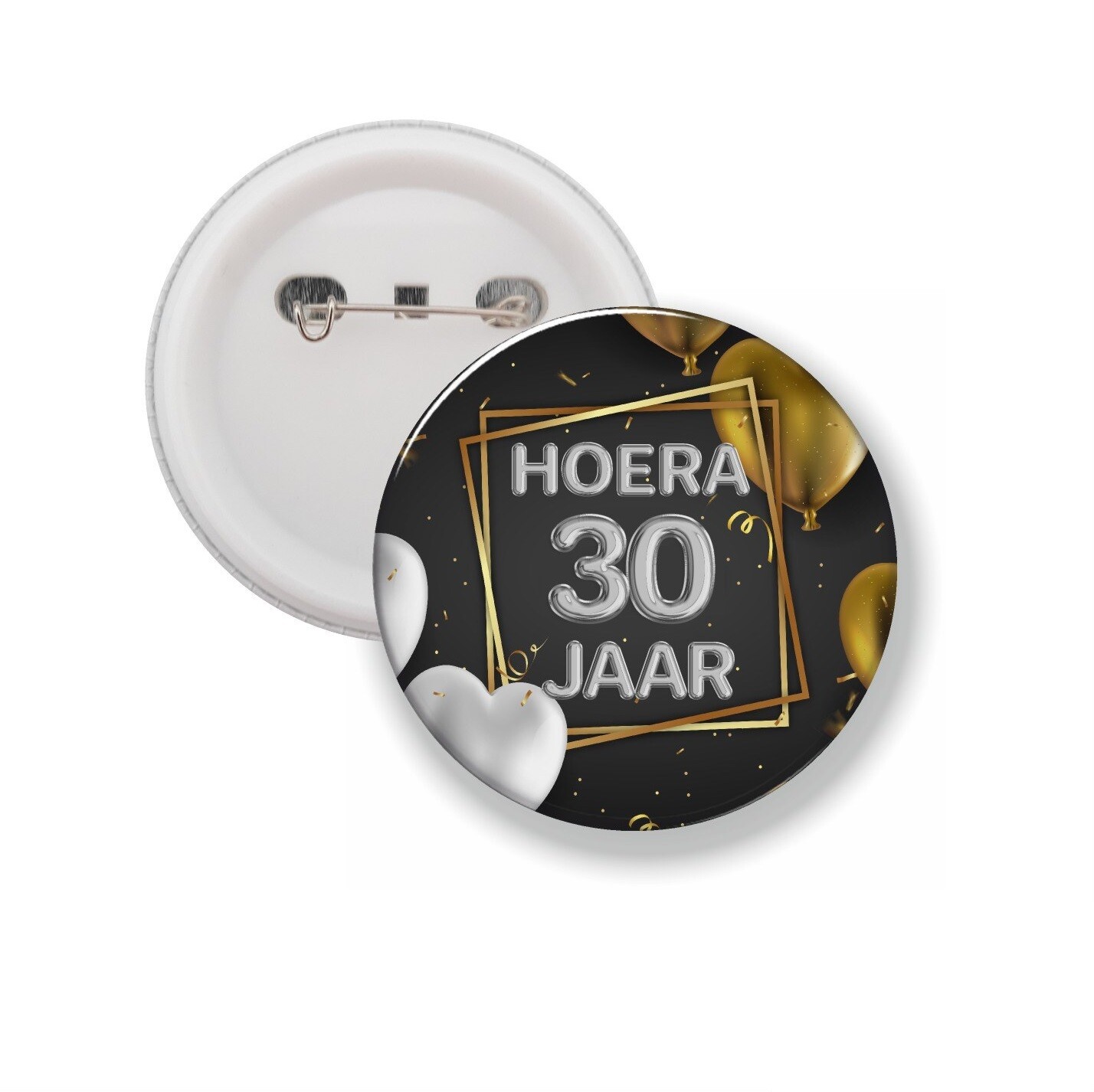 Button Speld - Hoera ... Jaar!