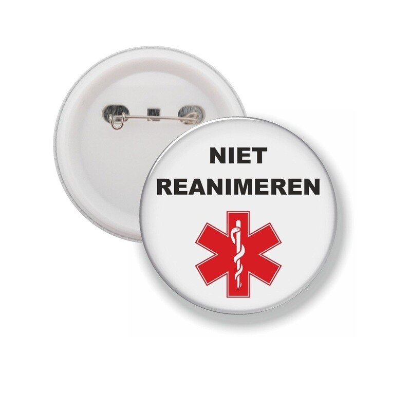 Button Speld - Niet Reanimeren