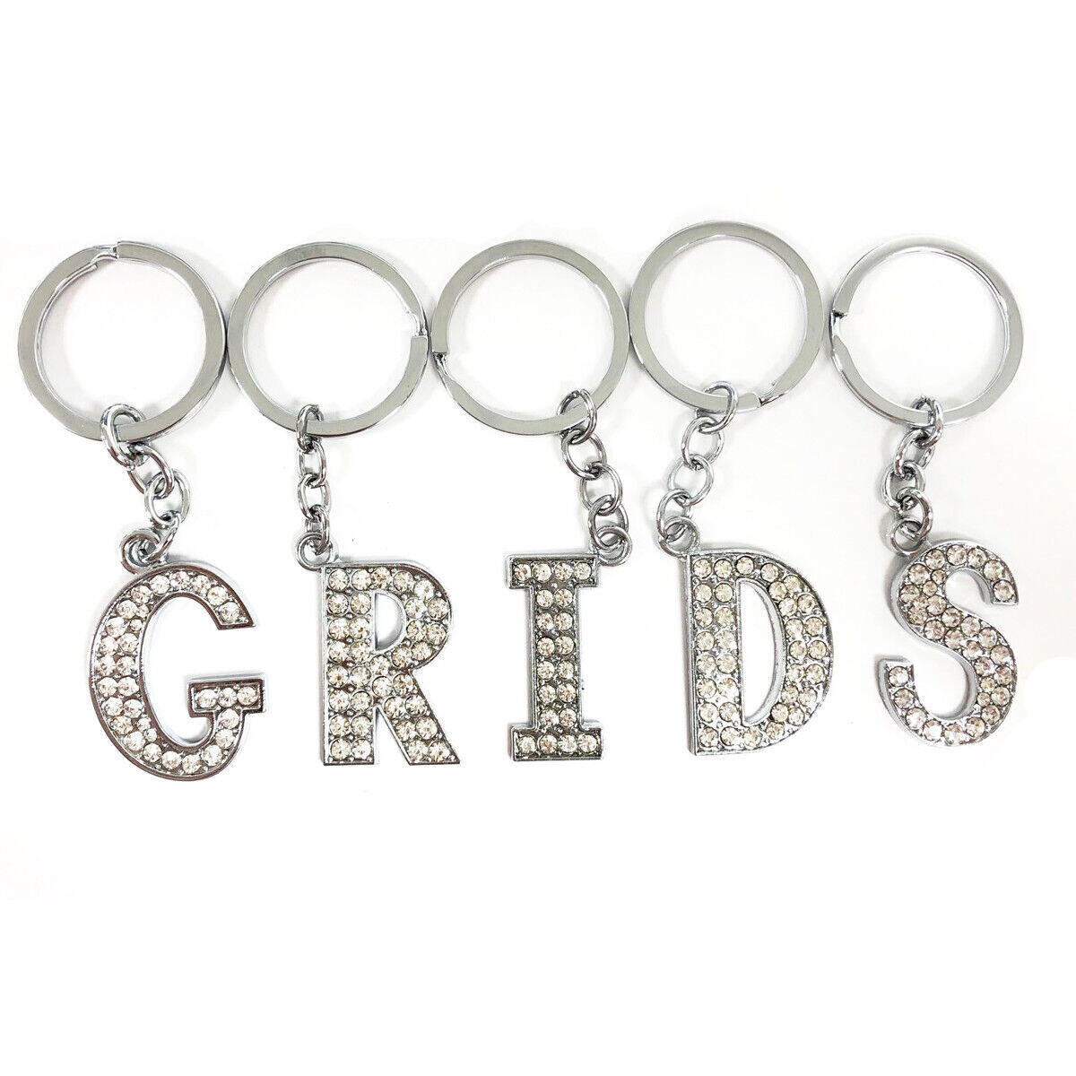 Sleutelhanger Met Letter - Diamantjes