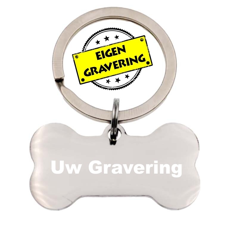 Sleutelhanger Botje - Eigen Gravering