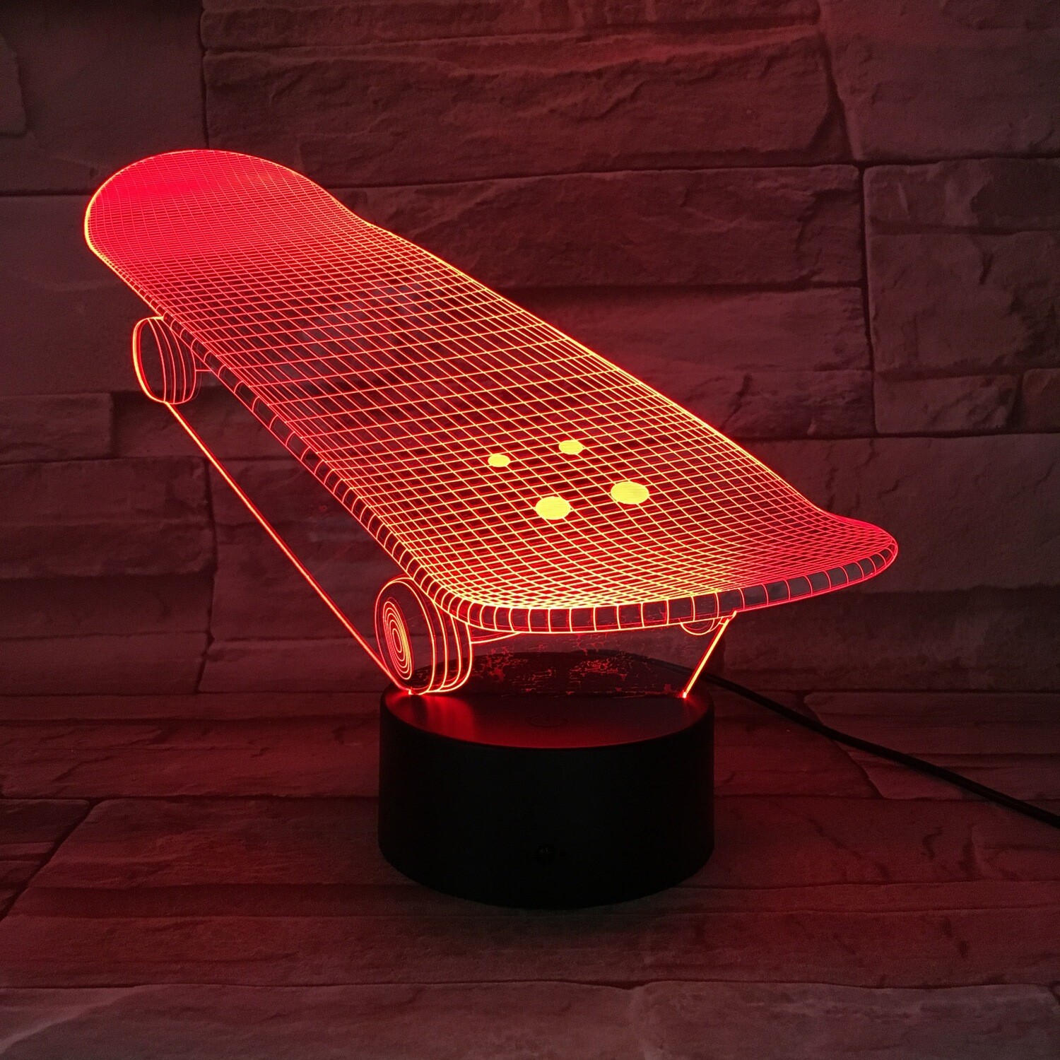 3D LED Lamp - Skateboard