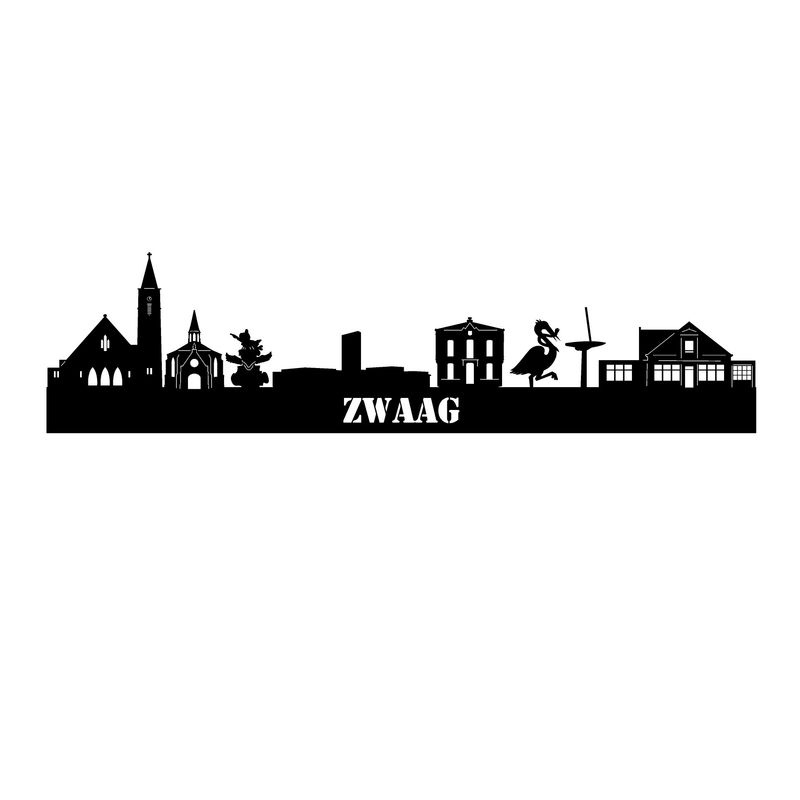 Skyline Zwaag - 55 CM - Zwart - MDF 4 MM