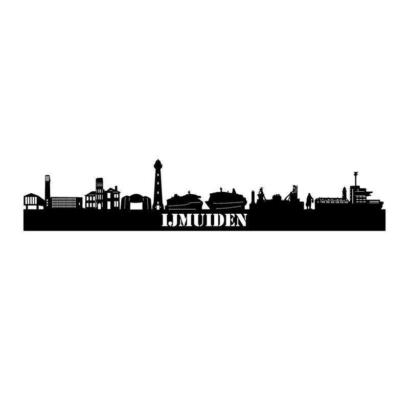 Skyline Ijmuiden - 55 CM - Zwart - MDF 4 MM