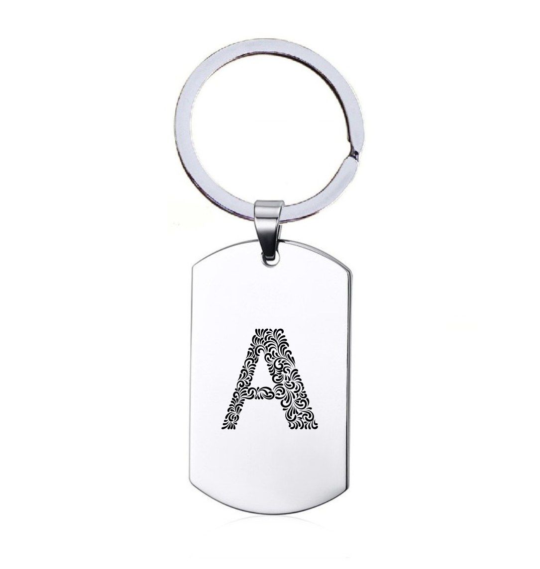 Sleutelhanger RVS - Barok Letter
