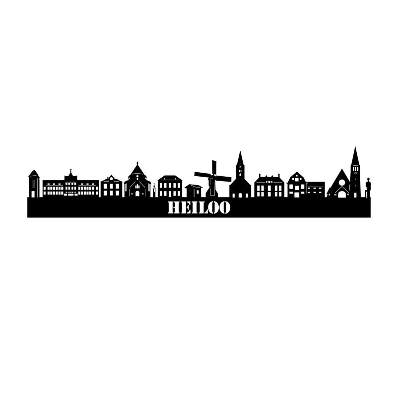 Skyline Heiloo - 55 CM - Zwart - MDF 4 MM