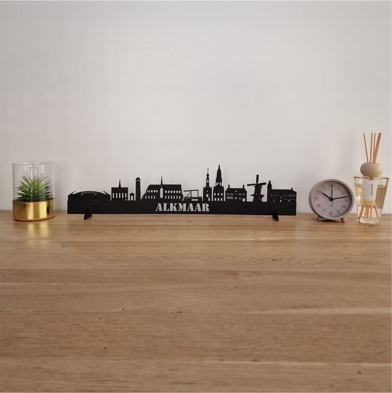 Skyline Alkmaar - 55 CM - Zwart - MDF 4 MM