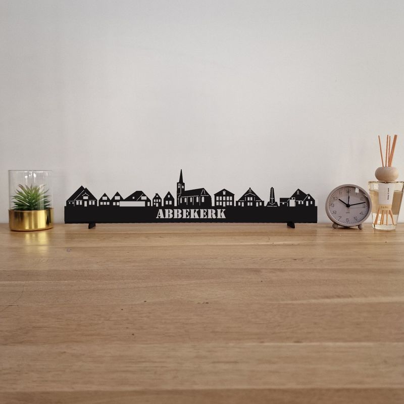 Skyline Abbekerk - 55 CM - Zwart - MDF 4 MM