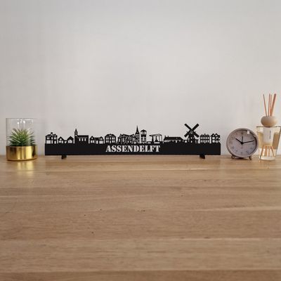 Skyline Assendelf - 55 CM - Zwart - MDF 4 MM