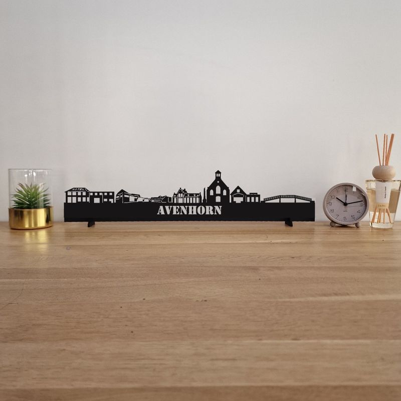 Skyline Avenhorn - 55 CM - Zwart - MDF 4 MM