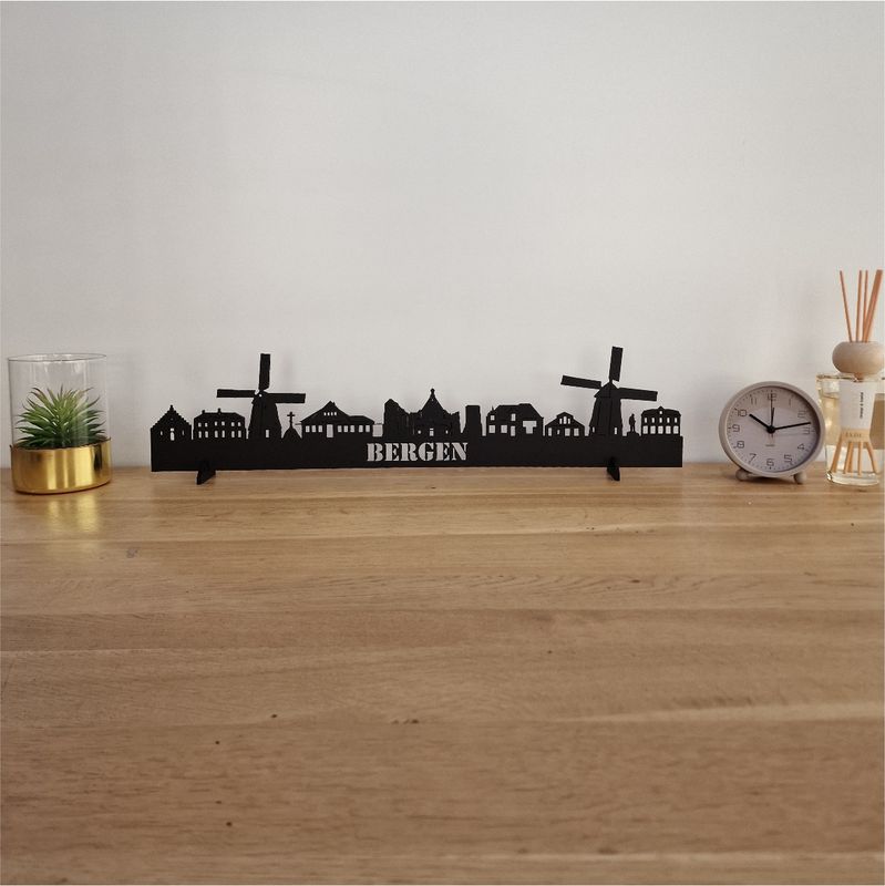 Skyline Bergen - 55 CM - Zwart - MDF 4 MM