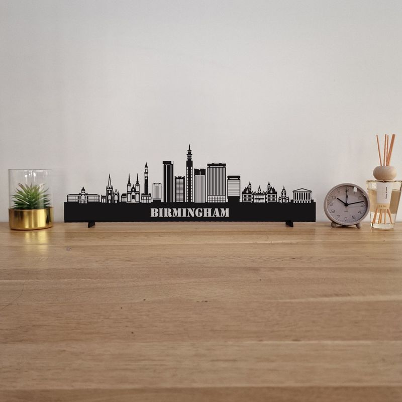Skyline Birmingham - 55 CM - Zwart - MDF 4 MM
