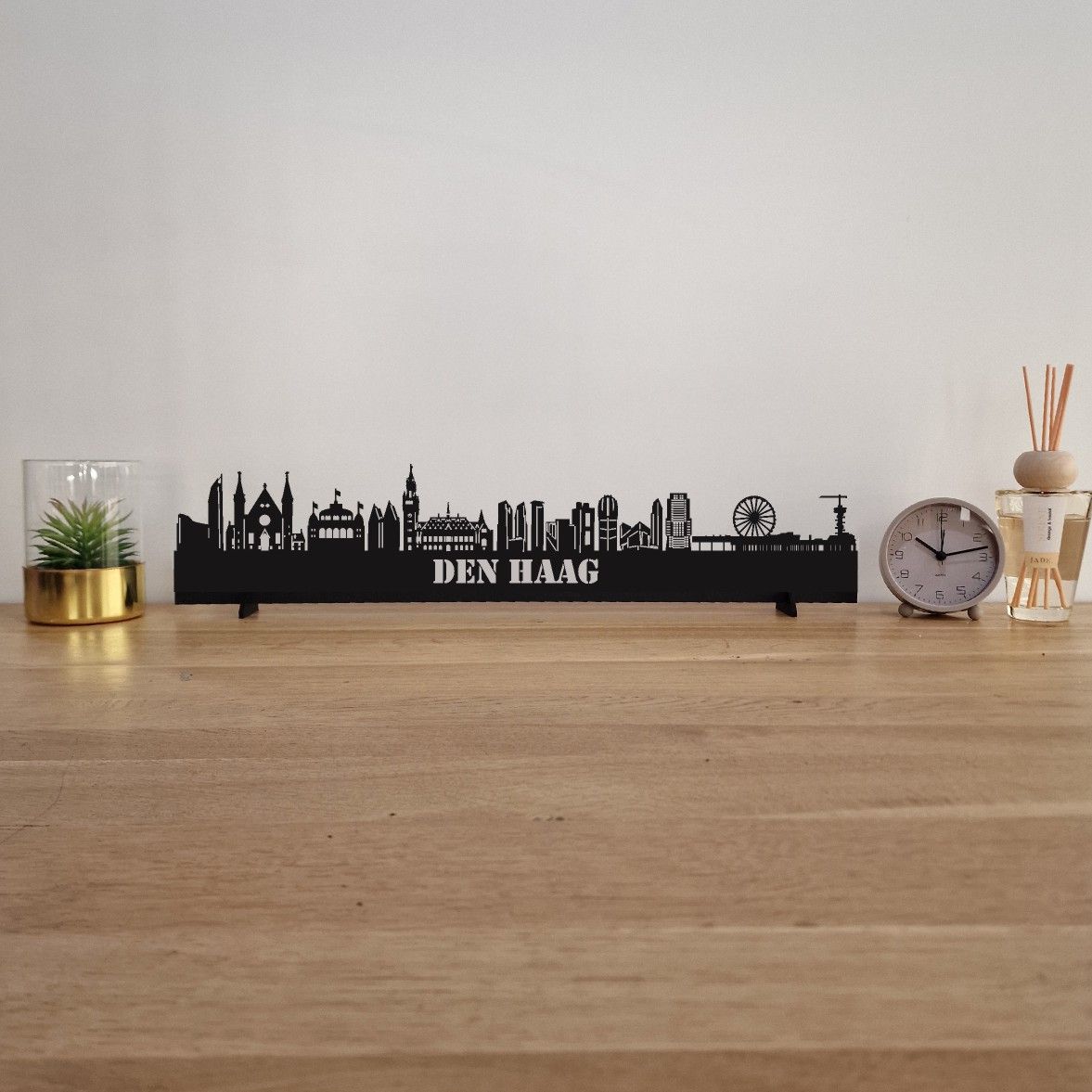 Skyline Den Haag - 55 CM - Zwart - MDF 4 MM