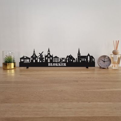 Skyline Blokker - 55 CM - Zwart - MDF 4 MM