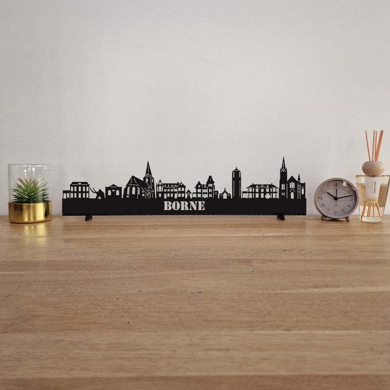 Skyline Borne - 55 CM - Zwart - MDF 4 MM