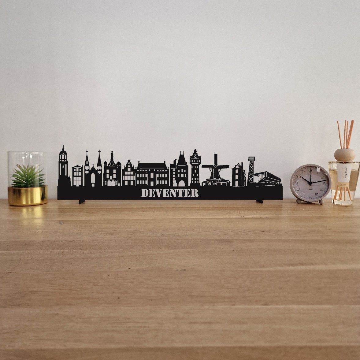 Skyline Deventer - 55 CM - Zwart - MDF 4 MM