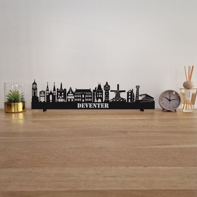 Skyline Deventer - 55 CM - Zwart - MDF 4 MM