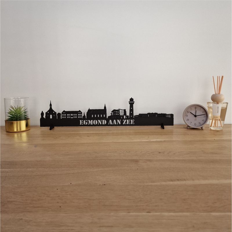 Skyline Egmond Aan Zee - 55 CM - Zwart - MDF 4 MM