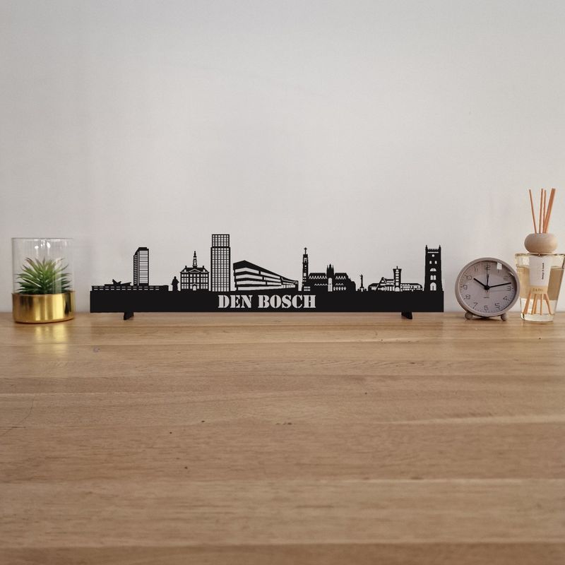 Skyline Den Bosch - 55 CM - Zwart - MDF 4 MM