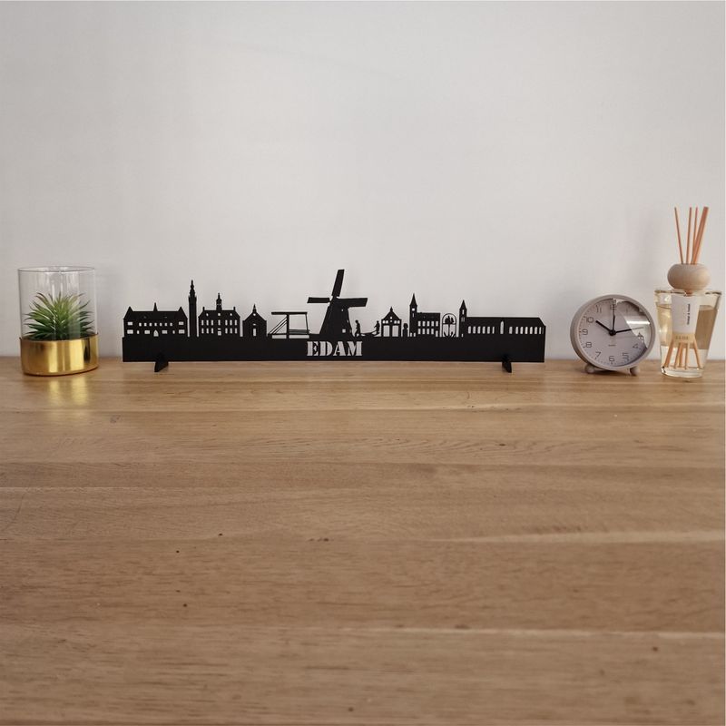 Skyline Edam - 55 CM - Zwart - MDF 4 MM