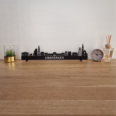 Skyline Groningen - 55 CM - Zwart - MDF 4 MM