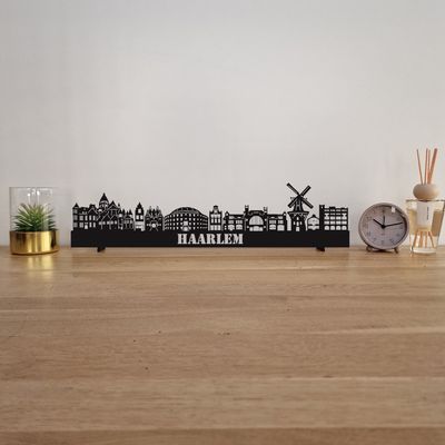 Skyline Haarlem - 55 CM - Zwart - MDF 4 MM
