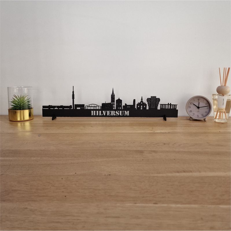 Skyline Hilversum - 55 CM - Zwart - MDF 4 MM
