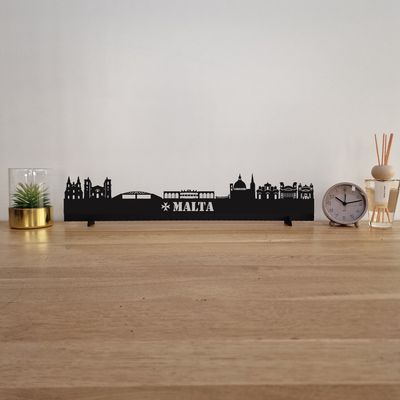 Skyline Malta - 55 CM - Zwart - MDF 4 MM
