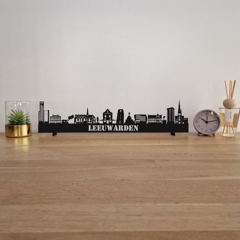 Skyline Leeuwarden - 55 CM - Zwart - MDF 4 MM